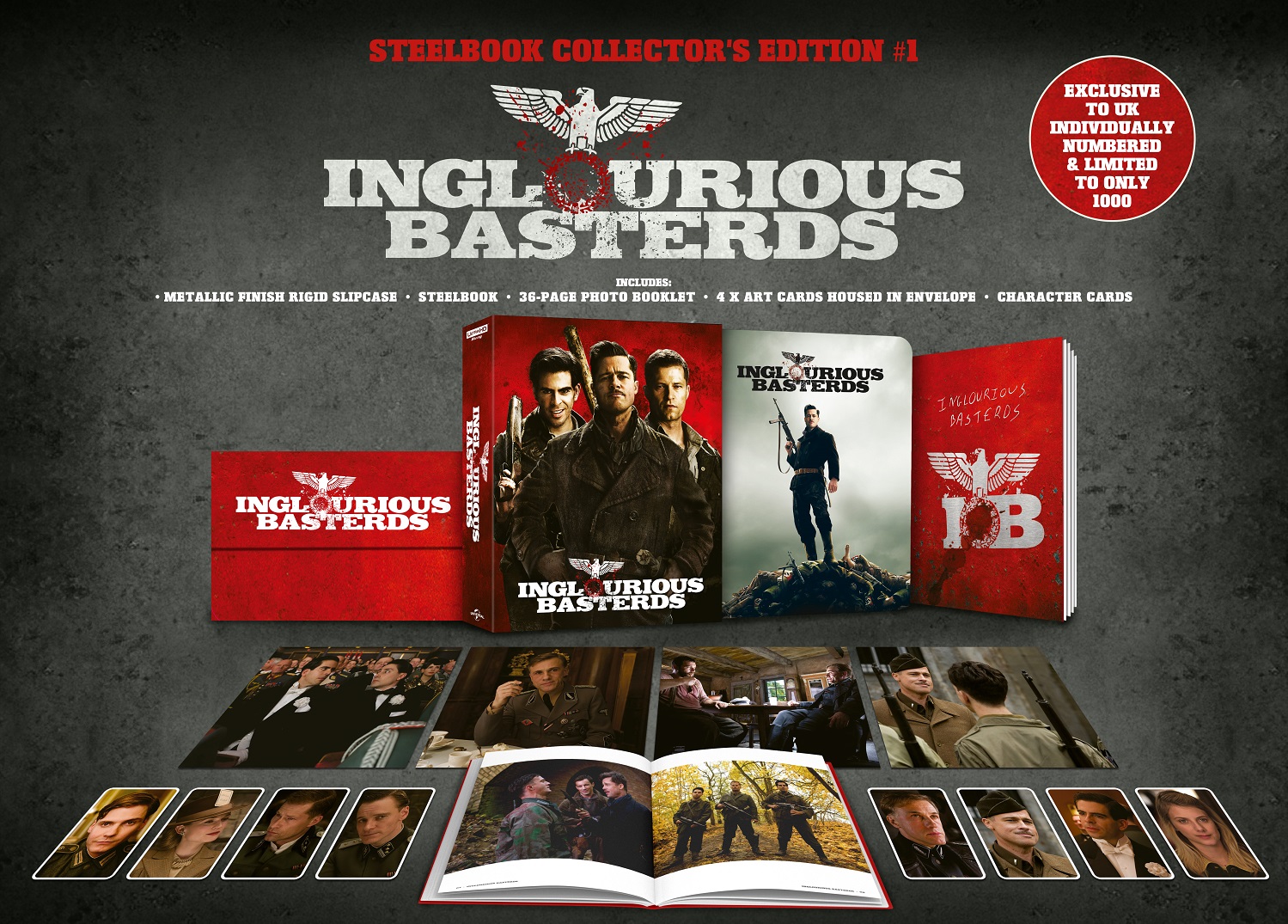 INGLOURIOUS BASTERDS STAINLESS STEEL SHOT GLASS Metal Blu-Ray Movie Promo New 
